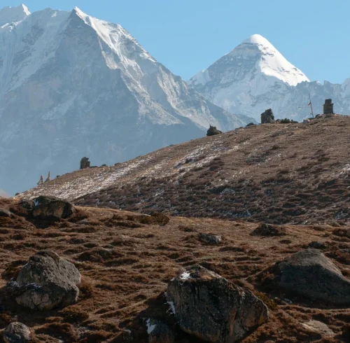 Island Peak seen from Dingboche _ Island Peak Climbing