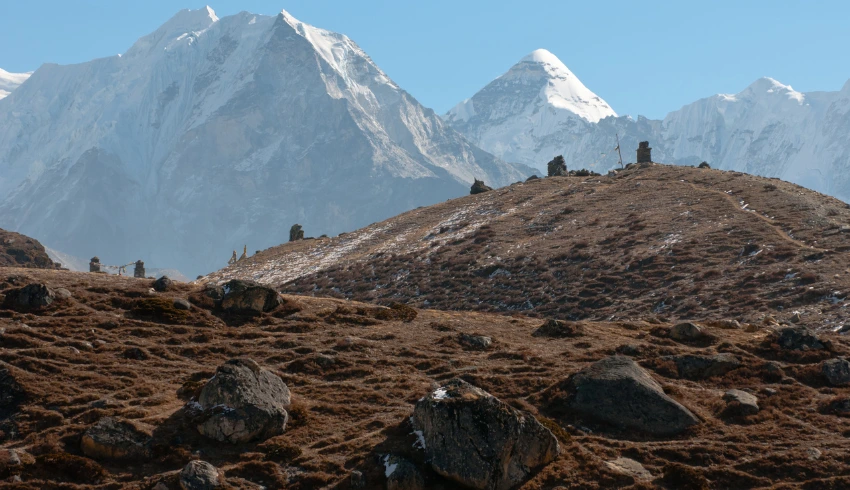 Island Peak seen from Dingboche _ Island Peak Climbing