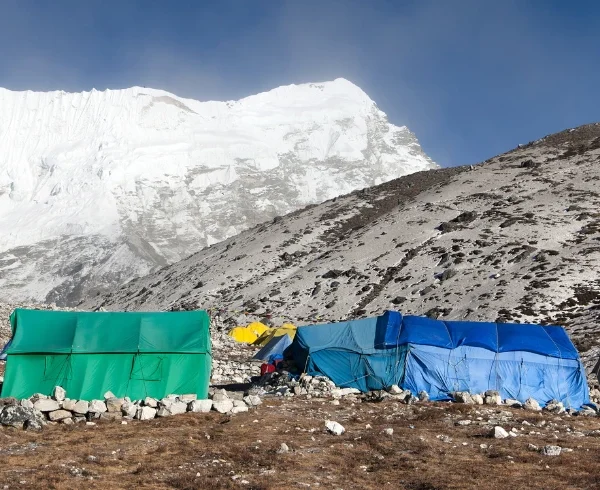 Base Camp of Island Peak (Imja Tse), Everest Region of Nepal