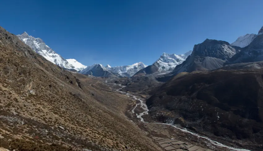 Panoramic Views of the Himalayas during Chhukung to Island Peak Climbing