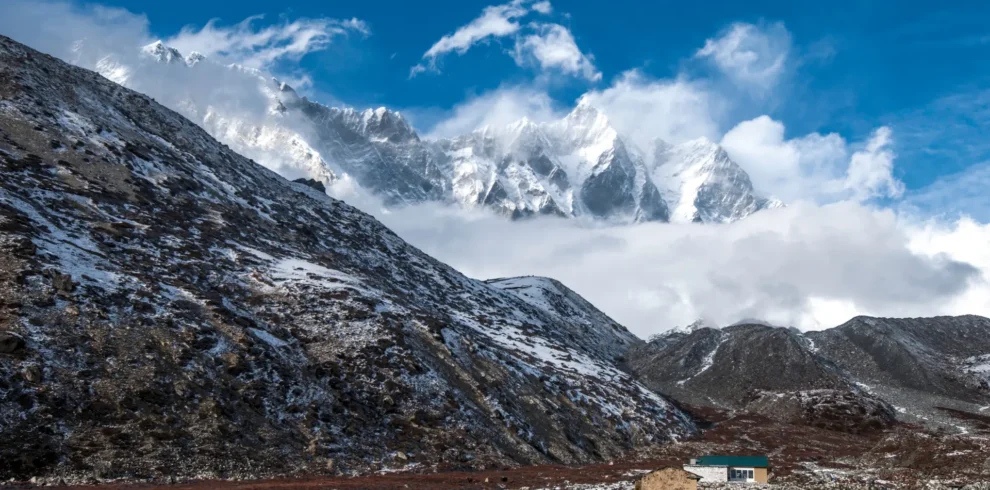Mountain Village Chhukung in Nepal—Island Peak Climbing